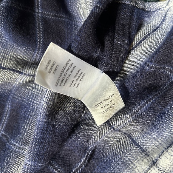 RAILS Hunter blue and white plaid Button-Up Shirt large - Picture 7 of 8
